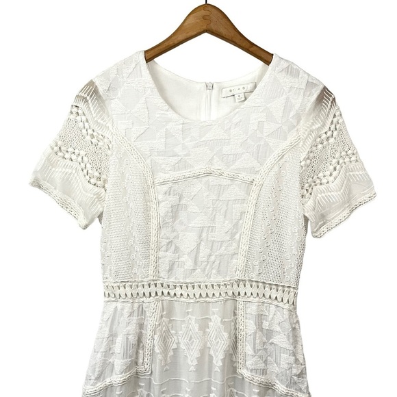 ANTHROPOLOGIE Lace Embroidered Boho Wedding dress - Picture 6 of 13